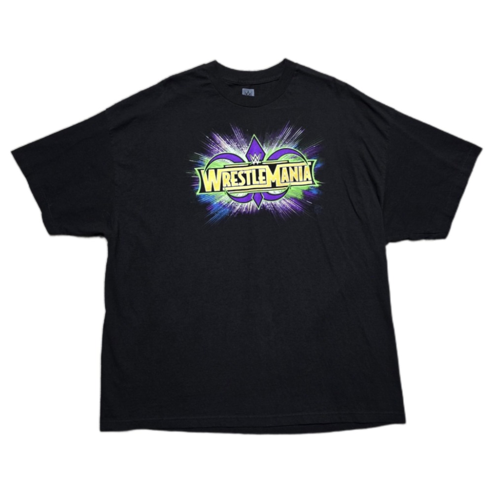 WWE Wrestlemania New Orleans 2018 Double Sided Graphic T-Shirt Men's 3XL